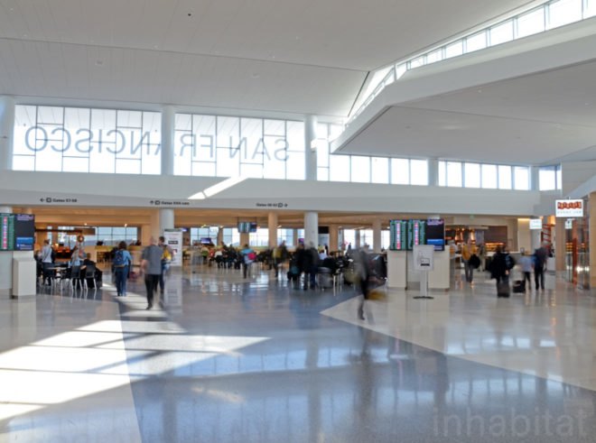 SFO Terminal 2, Terminal 2, SFO T2, green renovation, Gensler, eco airport, leed gold, airport, green design