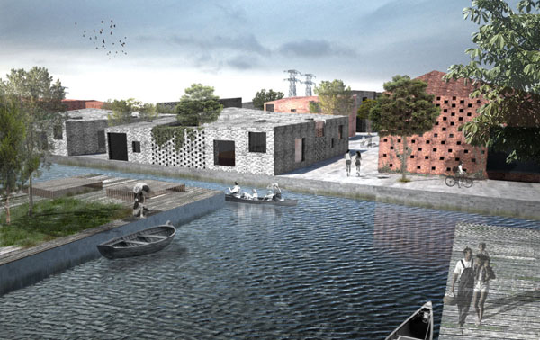 OODA architecture, OOIOO Architecture, water lilly architecture, flower inspired architecture, biomimicry, eco architecture, Leeuwarden, Leeuwarden Housing Plan