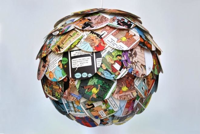 Recycled Materials,Green Home decor,Green Lighting,art,recycled maps,recycled books,recycled magazines,recycled paper lamps,etsy
