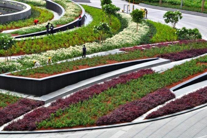 Burj Khalifa Tower Park, SWA, dubai, john wong, burj khalifa, burj dubai, tallest building in the world, landscape architecture