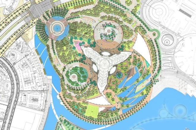 Burj Khalifa Tower Park, SWA, dubai, john wong, burj khalifa, burj dubai, tallest building in the world, landscape architecture