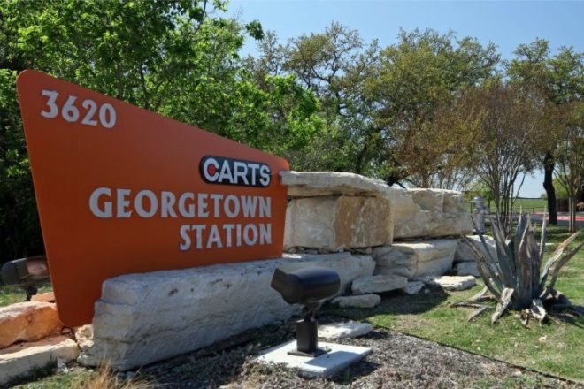CARTS, Georgetown Station, Jackson Mcelhaney, renewable energy, austin, texas, green transportation, public transportation, transit stop