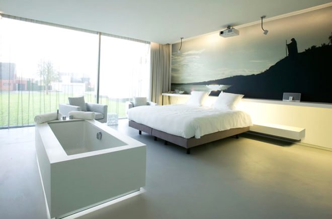 green design, eco design, sustainable design, Govaert and Vanhoutte Architects, d-hotel, Kortijk, windmill, upcycled windmill, adaptive reuse, luxury hotel, eco-luxury hotel, eco-tourism