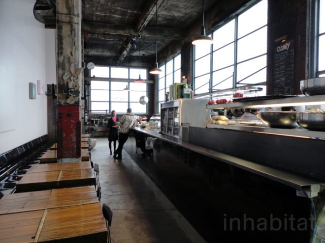 green design, eco design, sustainable design, Cluny, Old Montreal, Darling Foundry, adaptive reuse, reclaimed materials, salvaged materials, living wall, edible garden
