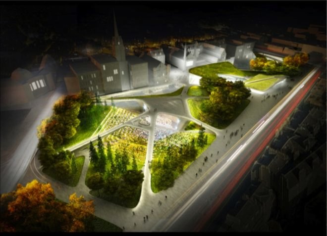 Granite Web, DS+R Architects, Diller Scofidio + Refro, high line, new york, scotland, urban revitalization, urban park, cultural center, foster & partners, green design, aberdeen, scotland, eco design, sustainable design