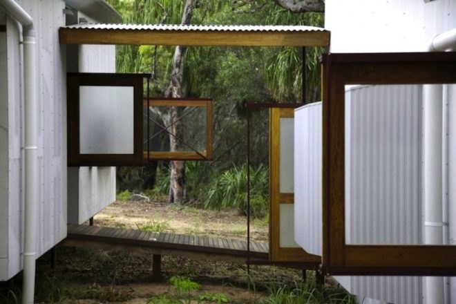Simon Laws, The Drew House, Anthill Construction, green design, sustainable design, eco design, sleeping pods, parabolic sleeping pods, passive design, prefab construction, daylighting, rainwater harvesting, solar energy, photovoltaics, parabolic pods, insulation