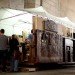 green design, eco design, sustainable design, Mac Premo, Invisible Dog Art Center Brooklyn, Dumpster Project, collage, upcycled dumpster, PULSE Art Fair, Dekalb Market