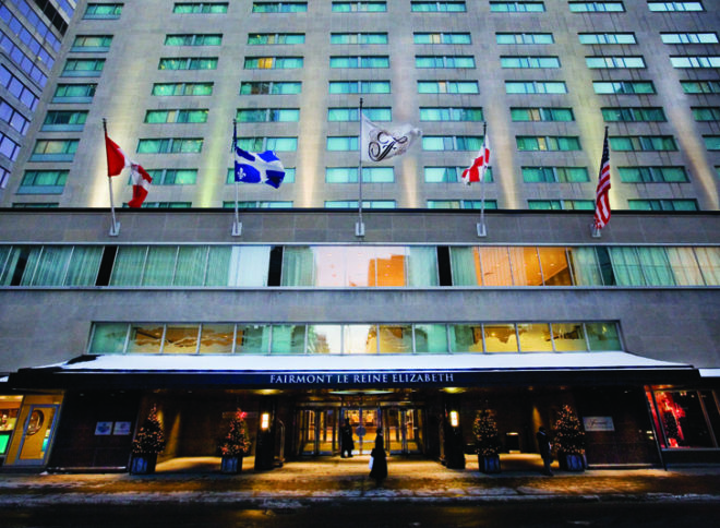 green design, eco design, sustainable design, Fairmont Resorts, Fairmont The Queen Elizabeth Hotel, Montreal, sustainable tourism, eco-tourism, eco-luxury, green roof, edible garden, Bed-In, John Lennon and Yoko Ono, Give Peace a Chance, Montreal, Climate Savers Program, Four Green Key awayrd, EV charging station, BMW Bicycle