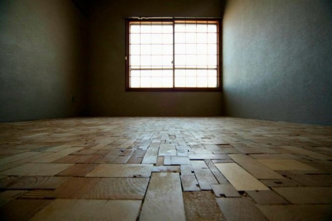 Floor of Atsumi, 403architecture, timber offcuts, reclaimed wood, recycled wood, recycled wood floor, green floor, green interior
