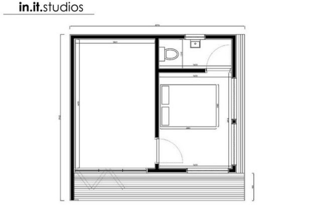 Garden Studio, In.It.Studios, garden house, prefab, prefab garden studio, uk,
