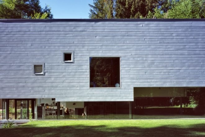 Haus W, Kraus Schönberg Architects, sunken house, energy efficient house, hamburg