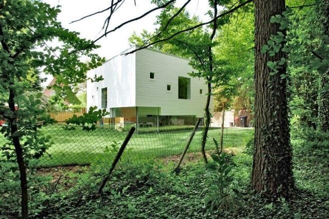 Haus W, Kraus Schönberg Architects, sunken house, energy efficient house, hamburg