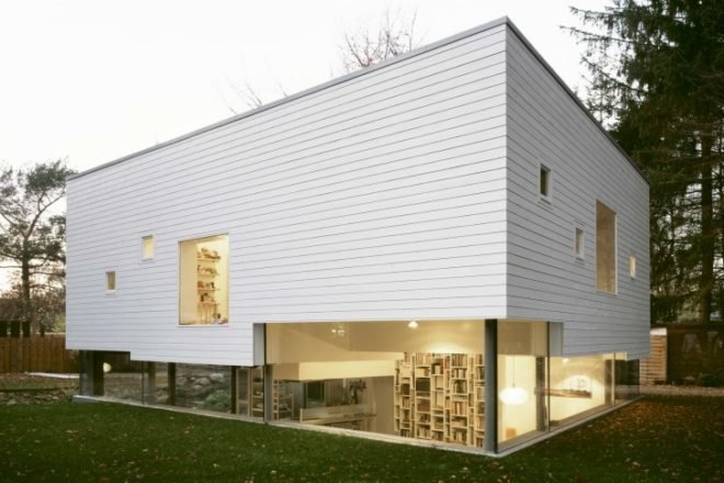 Haus W, Kraus Schönberg Architects, sunken house, energy efficient house, hamburg