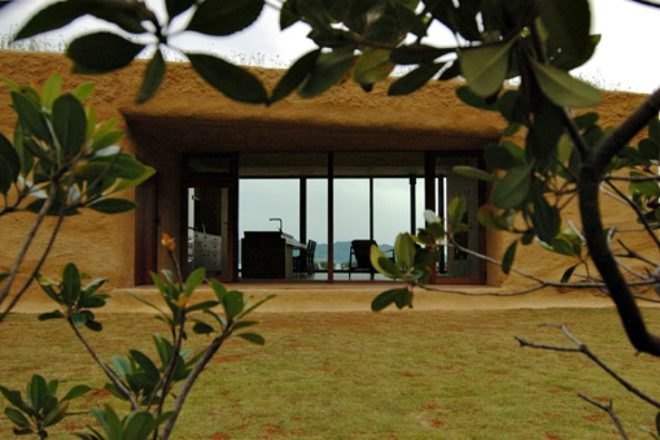 House C, Hiroshi Nakamura & NAP, japan, green roof, eco home, prairie roof, green home