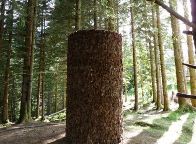 Nordic Artists Centre at Dalsåsen, Iván Juárez, x-studio, pine cone pavilion, inner forest, norway, temporary pavilion