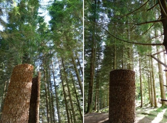 Nordic Artists Centre at Dalsåsen, Iván Juárez, x-studio, pine cone pavilion, inner forest, norway, temporary pavilion