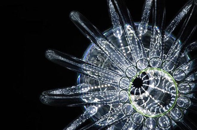 Jellyfish Chandelier, Skyphos 1, Kateřina Smolíková, led lighting, student lighting designs, green lighting, jellyfish inspired designs, deep sea inspired designs, green designs, eco lighting, led lighting, low energy lighting, energy efficient lighting