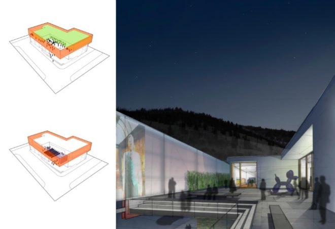 Kimball Art Center, TWBTA, tod williams billie tsien architects, kimball art center renovation, green renovation, art center, park city, utah