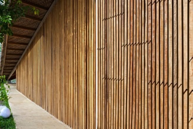 LAM Cafe, A21 Studio, cafe, louvers, vietnam, green design, eco cafe,