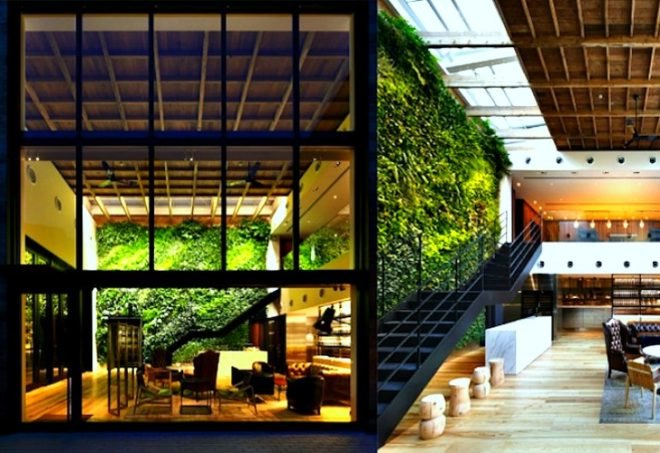 living interior gardens, indoor vertical gardens, indoor living wall, green interiors, vertical garden, living wall,