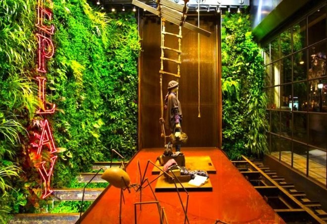 living interior gardens, indoor vertical gardens, indoor living wall, green interiors, vertical garden, living wall,