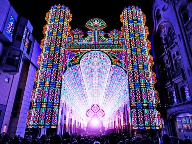 light festival ghent, ghent festival, belgium light festival, second Festival of Lights, LED Cathedral, Luminarie Cagna LED, Luminarie Cagna, Luminarie Cagna cathedral, cathedral made from LEDs, eco design, green design, LED bulbs, luminarie de cagna, luminarie de cagna cathedral, luminarie de cagna dome, luminarie de cagna lights