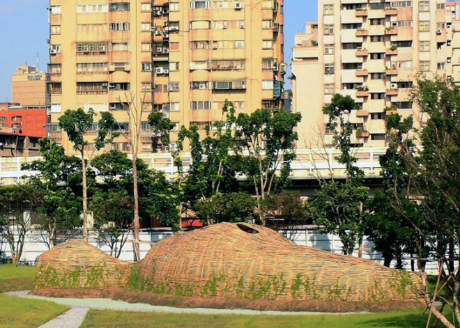 green design, eco design, sustainable design, Marco Casagrande, Cicada, Taipei, Taiwan, Bamboo structure, cocoon like structure, organic architecture, sustainable architecture