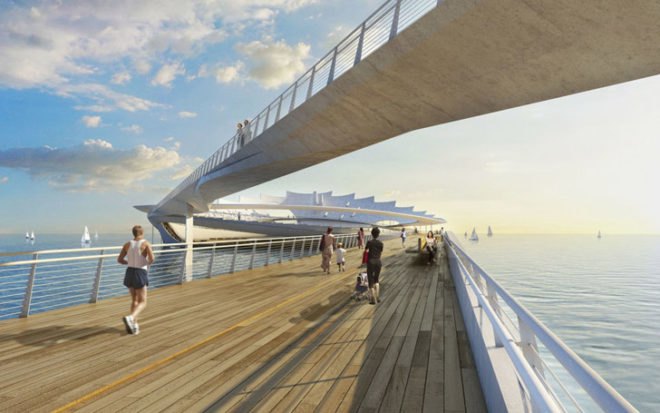St. Petersburg Pier, Micheal Maltzan, starchitecture, green architecture, landscape design, architecture competitions, clean energy, parks, Florida, BIG, Bjarke Ingels, Lens,