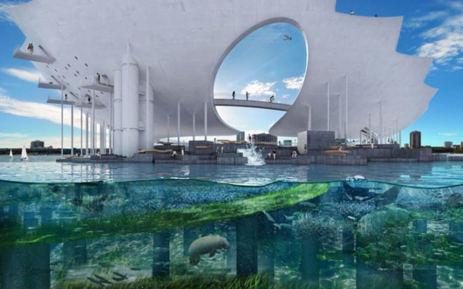 St. Petersburg Pier, Micheal Maltzan, starchitecture, green architecture, landscape design, architecture competitions, clean energy, parks, Florida, BIG, Bjarke Ingels, Lens,