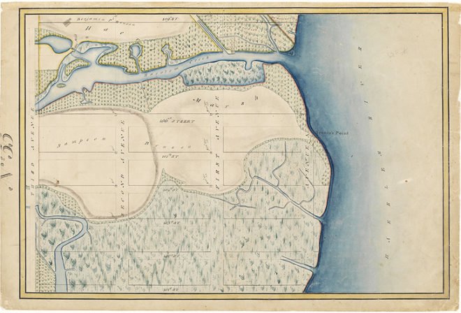 green design, eco design, sustainable design, The Museum of the City of New York, The Greatest Grid: The Master Plan of Manhattan, Commissioners' Plan of 1811, John Randel Jr, New York Grid, urban planning, Randel Farm Map Series