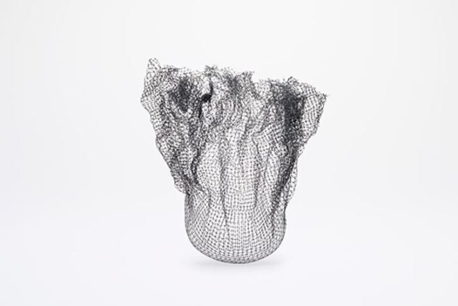 nendo, japanese design, farming-net, sculptural objects, mesh, heat-formed objects, raditional japanese crafts, agricultural mesh,