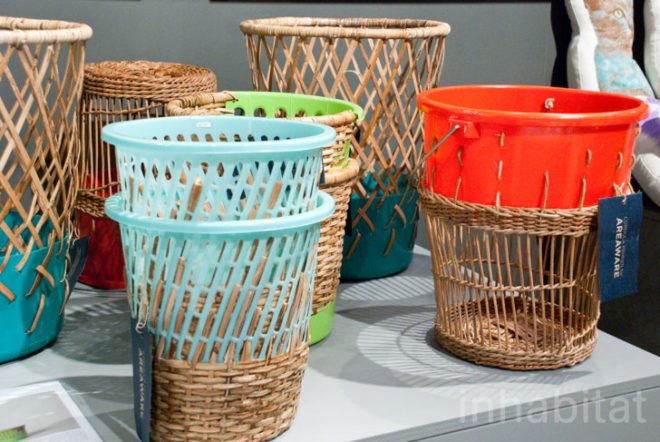 Sustainable design; Inhabitat; Inhabitat NYC; Javitz Center; New York City; New York International Gift Fair; NYIGF; Bow Bins; Areaware; Cordula Kehrer; Aeta people; sustainable rattan; basket weaving; MSY Inc.; Colors Tokyo; Real wood case; iphone case; bamboo case; Lovi; Earth Block; Anne Paso; Wood Thumb; reclaimed lumber; reclaimed wood; biodegradable; biomass material; recycled materials; Finn Church Aid; Snappy Tables; Dean Robinson; Gifu-Takayama; hand made; SustainAbility: design for a better world; product design; sustainable products; green design; eco design; eco friendly; trade show