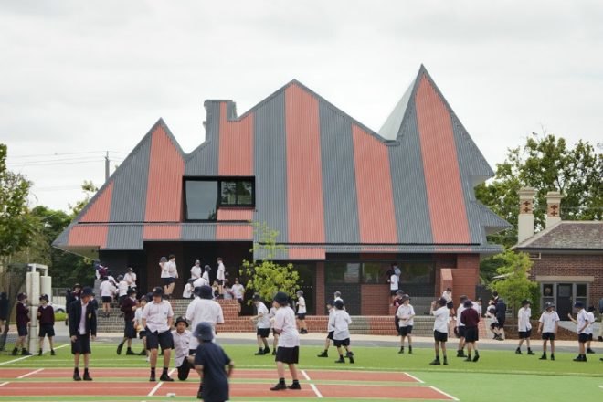 McBride Charles Ryan, architecture school, residential area, junior school australia, PEGS, heritage housing, silhouette shape