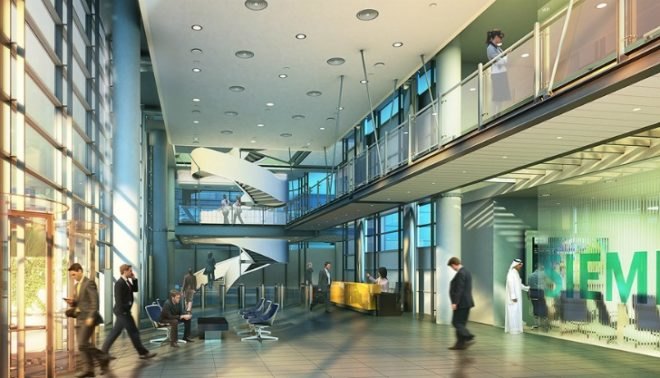 Siemens, Siemens Middle East Headquarters, Sheppard Robson, masdar city, energy efficient design, high performance envelope,
