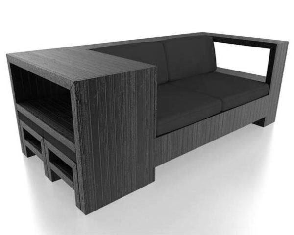 Recycled Materials,Green Products,Green Materials,green furniture,recycled wooden pallets,french design,modern sofa