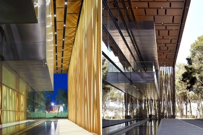 Tripoli Congress Center, Tabanlioglu Architects, tripoli, libya, mesh facade, perforated metal facade, low impact design, congress center