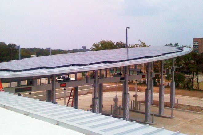 UFCU Ben White Branch, Jackson Mcelhaney Architects, Austin, Texas, green bank, eco bank,