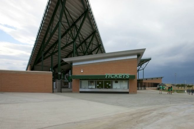 UNT Apogee Stadium, HKS Inc, UNT, Apogee Stadium, wind power, wind turbines, leed platinum, eco stadium, wind powered stadium