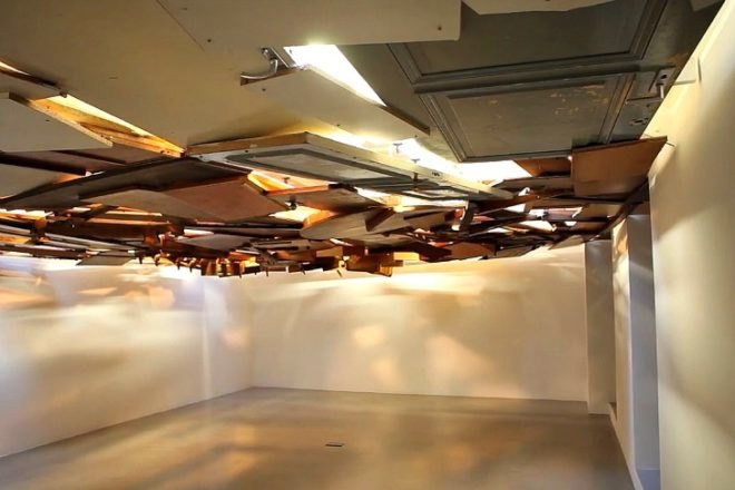 Under the Water, Tadashi Kawamata, kamel mennour, reclaimed materials, eco art, tsunami debris, japan tsunami