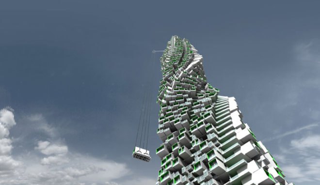 green design, eco design, sustainable design, Y Design Office, Unit Fusion, modular architecture, prefabricated architecture, Hong Kong, Vertical high rise, vertical living, plug-in housing, adjustable modular homes