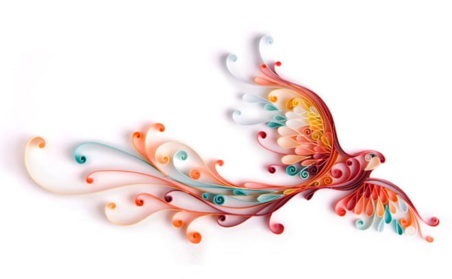 green design, eco design, sustainable design, Yulia Brodskaya, quilling, paper art, eco art, repurposed paper, collage