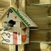 diy bird box, espirit cabane, recycled materials, reused crate bird box, green design, sustainable bird house