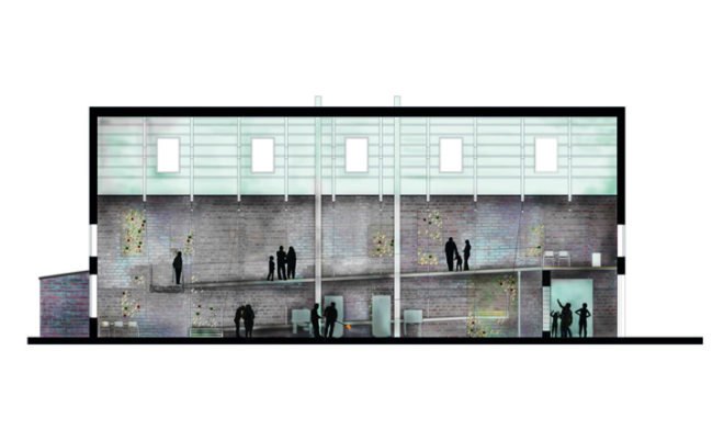 Glass Arts Center, Camilla Hounsell Halvorsen, norway green design, green building, adaptive resuse, sustainable building, green design