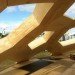 geodesic dome, roskilde festival, Kristoffer Tejlgaard, Henrik Almegaard, danish design, hexagon lattice, plywood hexagons, interconnected shapes, reused structure
