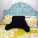 green design, eco design, sustainable design, DIY, non-voc paint, headboard, DIY headboard, painted headboard, faux headboard, trompe l'oeil headboard