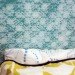 green design, eco design, sustainable design, DIY, non-voc paint, headboard, DIY headboard, painted headboard, faux headboard, trompe l'oeil headboard