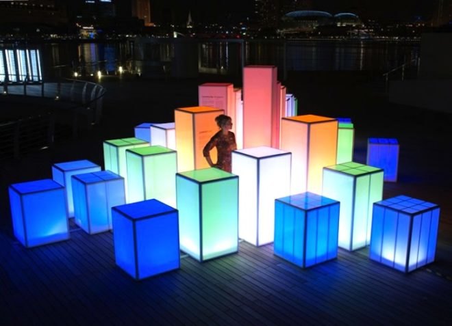 i Light, i Light Marina Bay 2012, sustainable lighting, festival, energy efficiency, energy efficient lighting, LED, Urban Redevelopment Authority, Smart Lights Singapore, green design, sustainable design, eco-design, Marina Bay, green lighting, LED, Asia, 1st lighting festival