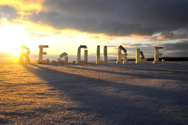 ice typography, ice sculptures, word art, ice words, nicole dextras, environmental destruction, environmental art, green design, sustainable design, eco design, toronto, ice art, lake ontario, yukon river