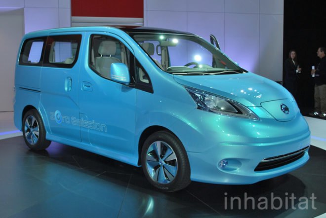 Detroit auto show, NAIAS, North American International Auto Show, Nissan, electric concept car, concept van, electric van, electric vehicle, electric truck, electric car, green transportation, alternative transportation, green automotive design, green car, green vehicle