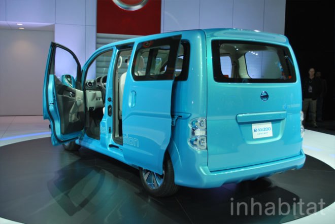 Detroit auto show, NAIAS, North American International Auto Show, Nissan, electric concept car, concept van, electric van, electric vehicle, electric truck, electric car, green transportation, alternative transportation, green automotive design, green car, green vehicle